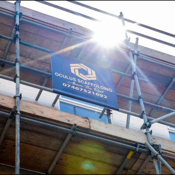 Oculus Scaffold Sign In The Sun