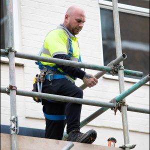 Scaffolder on scaffolding in Dorset