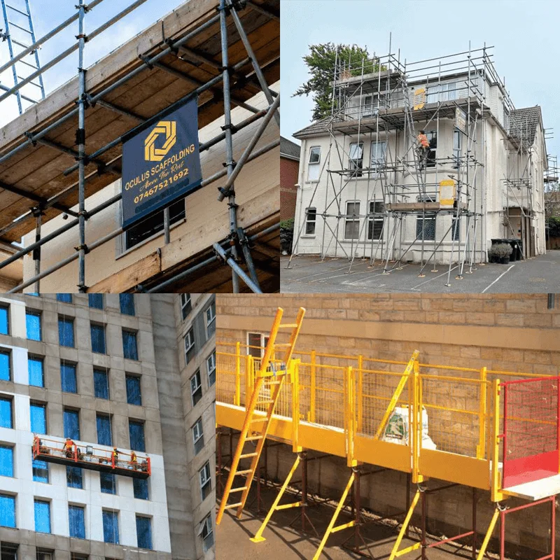 Various types of scaffolding